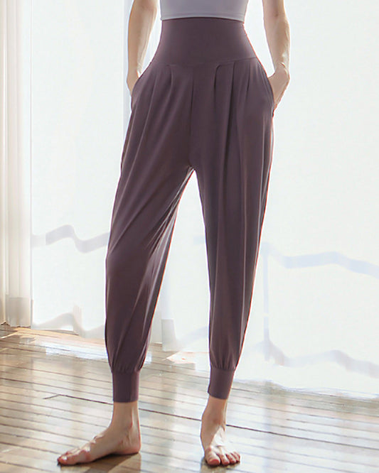 Pleated draped yoga pants 2783