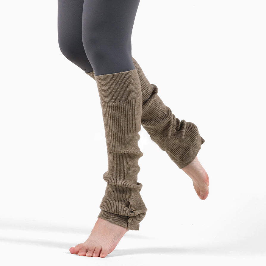 Side button yoga leg warmers 3098