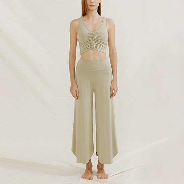 ラウンドヘムヨガワイドパンツ 3356