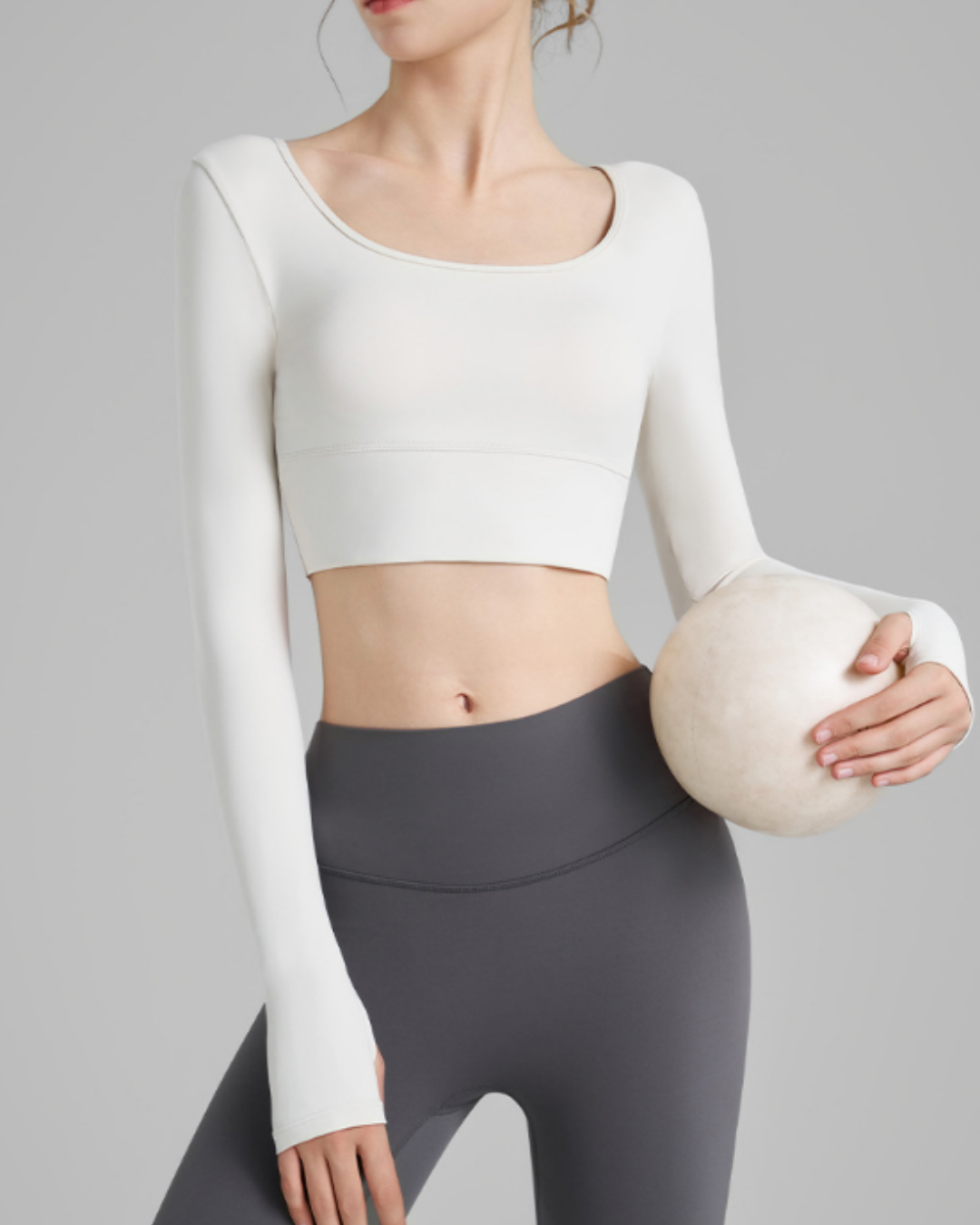 シャルムクロワゼサムホールヨガロングトップ 3838