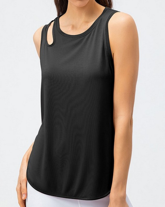 ショルダースリットラウンドヘムタンク 2069