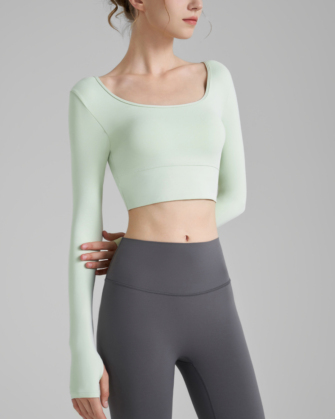 シャルムクロワゼサムホールヨガロングトップ 3838