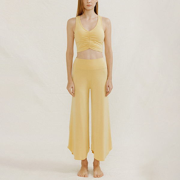 ラウンドヘムヨガワイドパンツ 3356