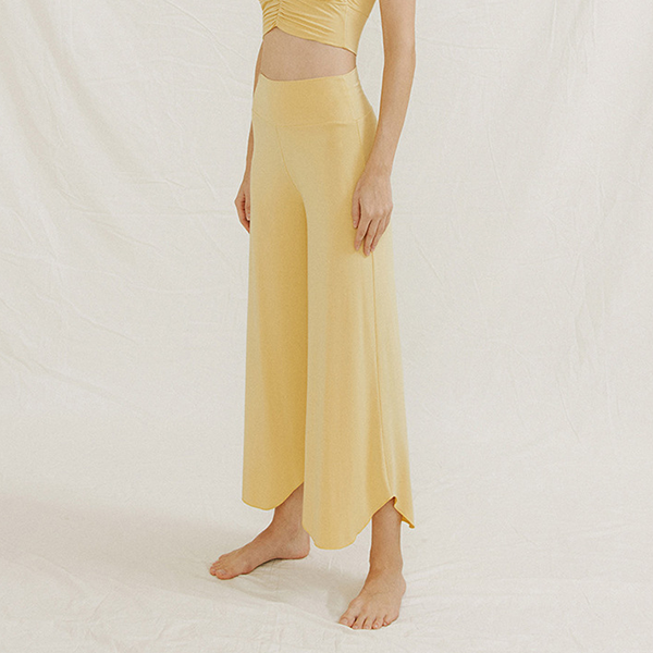 ラウンドヘムヨガワイドパンツ 3356