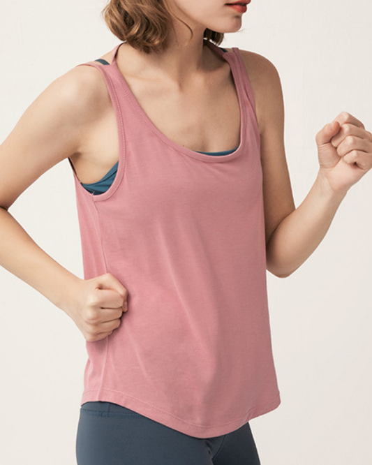 オープンバックUネックヨガキャミソール 3263