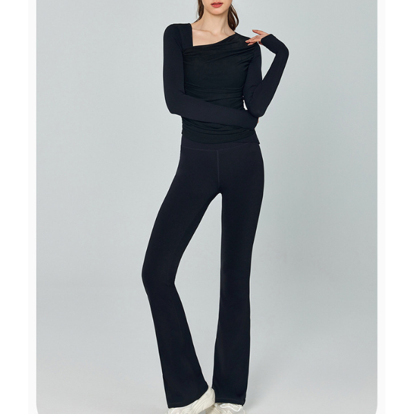 ピターレドレープヨガロングスリーブ 3461