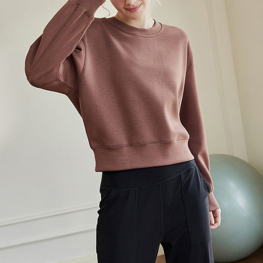 Drop shoulder sweat crew neck shirt 2864