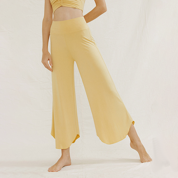 ラウンドヘムヨガワイドパンツ 3356