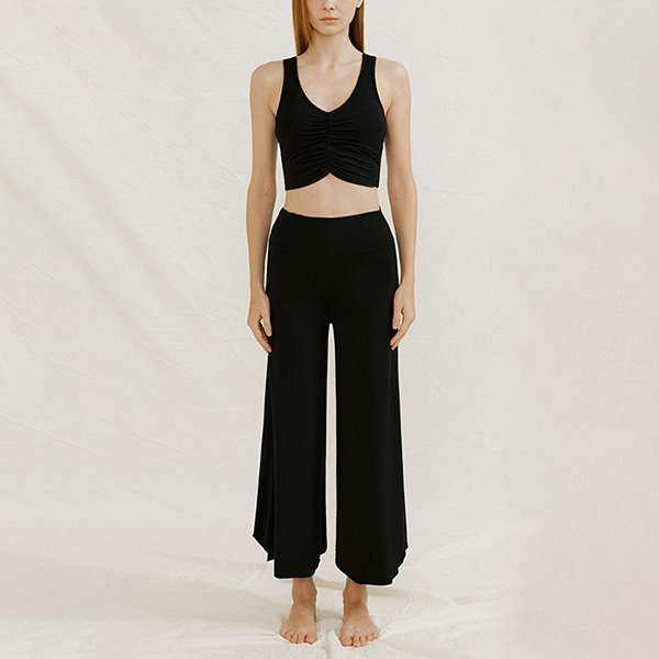 ラウンドヘムヨガワイドパンツ 3356