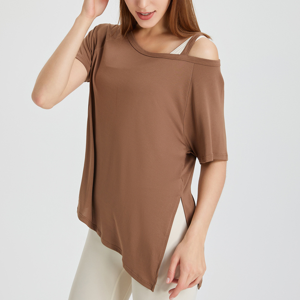 ワンショルダーヘムスリットT 2634