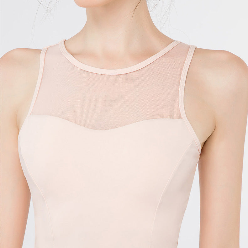 Decolletage sheer cutout top 2727