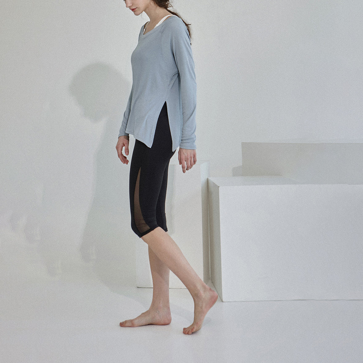 プリュネルヨガカットソー 3035