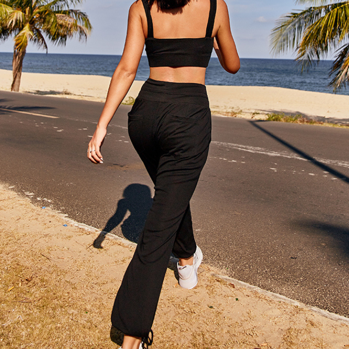 Resort cutout rib pants 2737