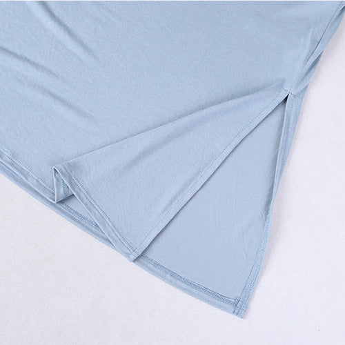 オフショルダーハーフシアーTシャツ 2590