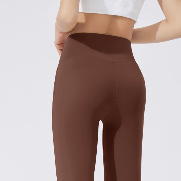 Cropped straight yoga leggings pants 2938