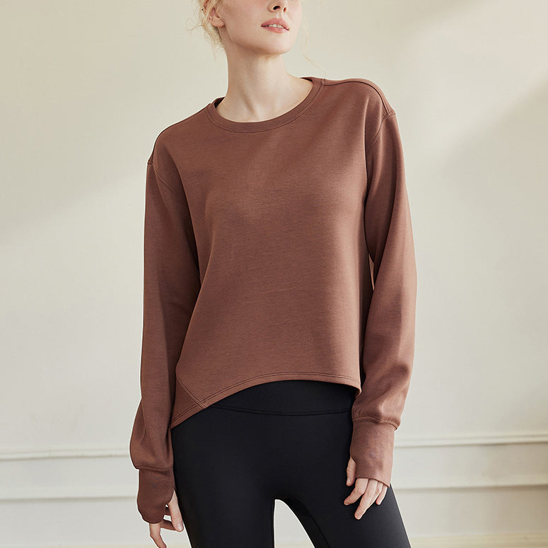 A-line silhouette basic sweatshirt 2854