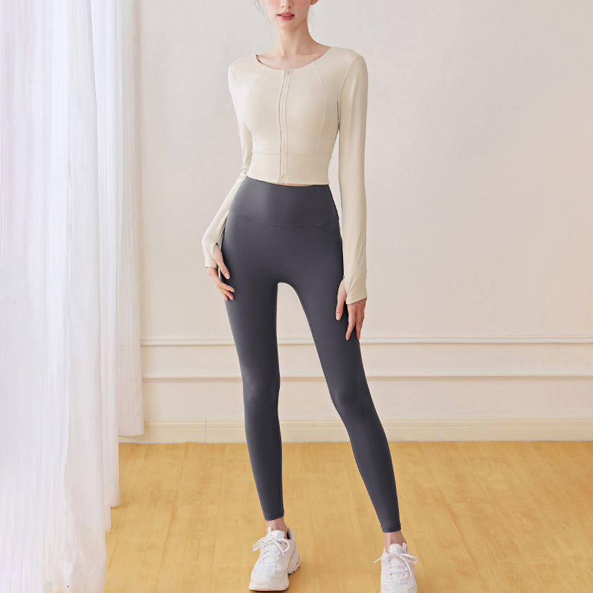 Chouette front zip yoga top 3124
