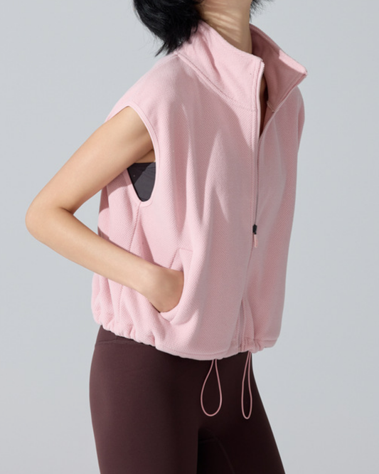 ネージュウォームフリースジップベスト 3965