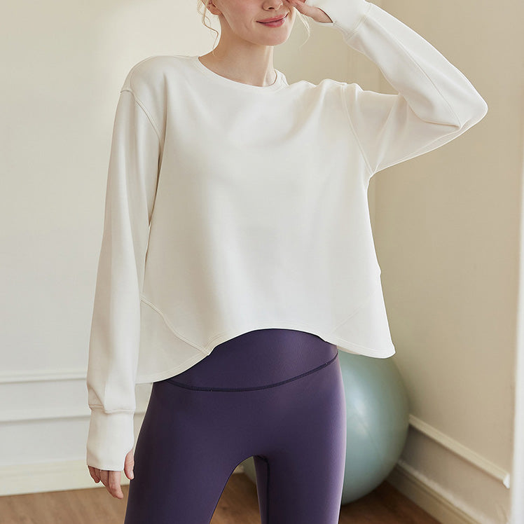 A-line silhouette basic sweatshirt 2854