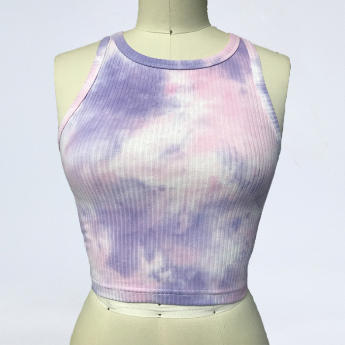 Rib color marble leggings 2738