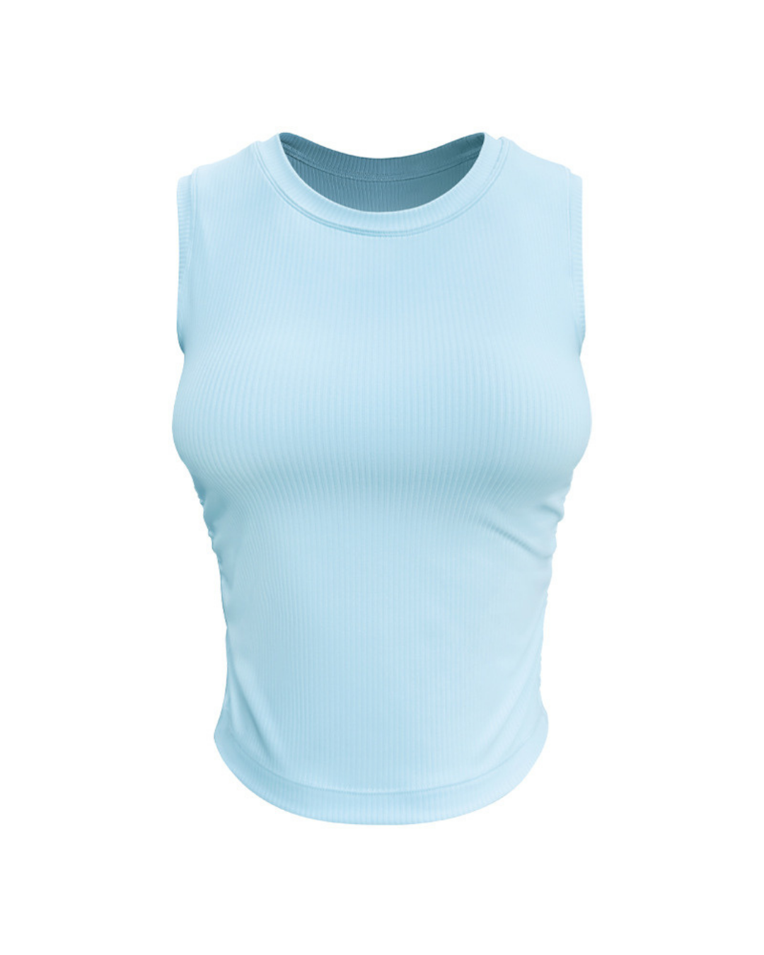 クラルテサイドギャザーリブヨガブラトップ 3781