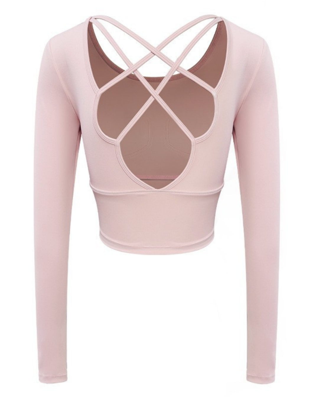 シレーヌバッククロスヨガロングトップ 3959