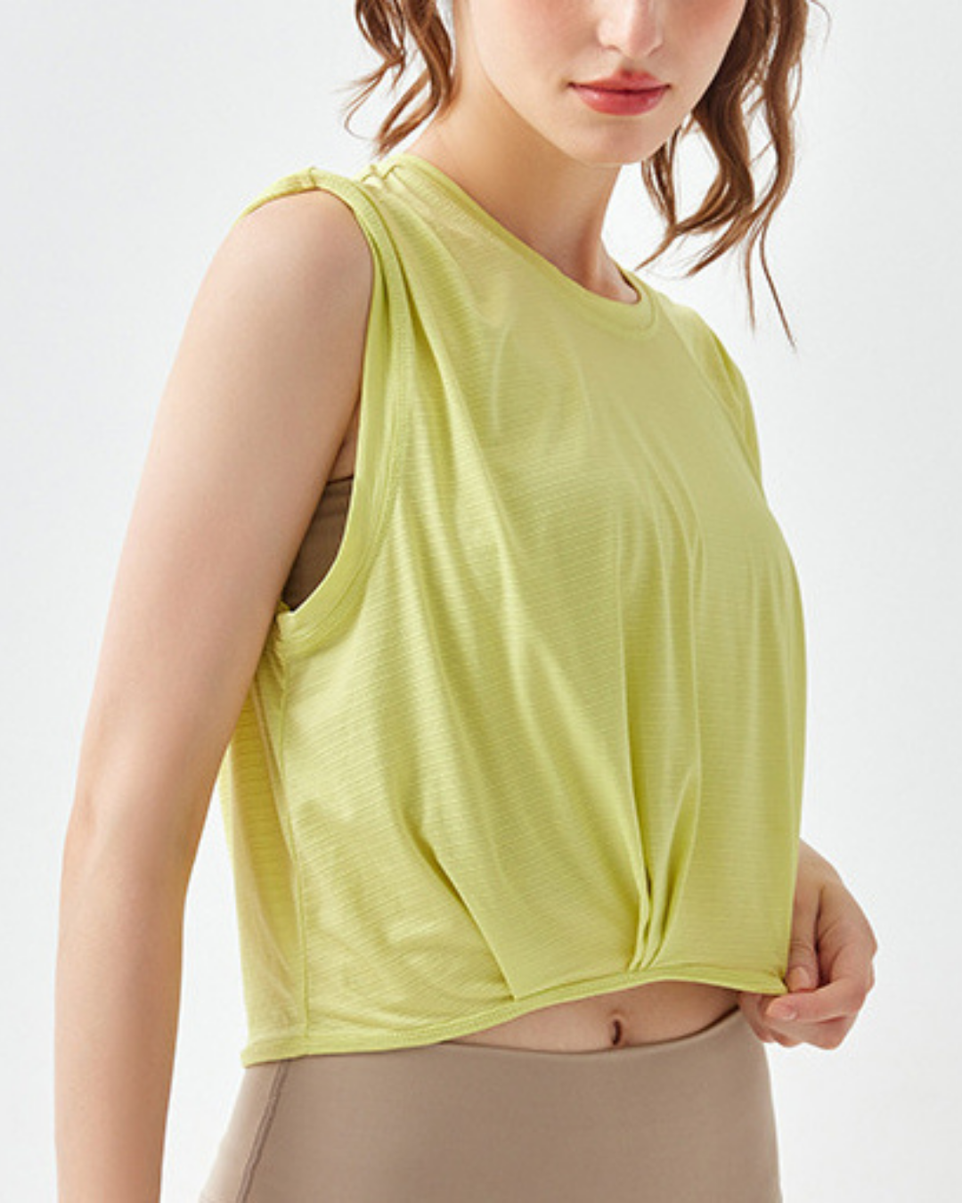 Cap sleeve wrinkle top 3058