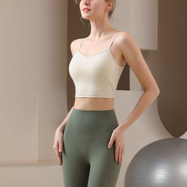 Back open lame bra top 3022