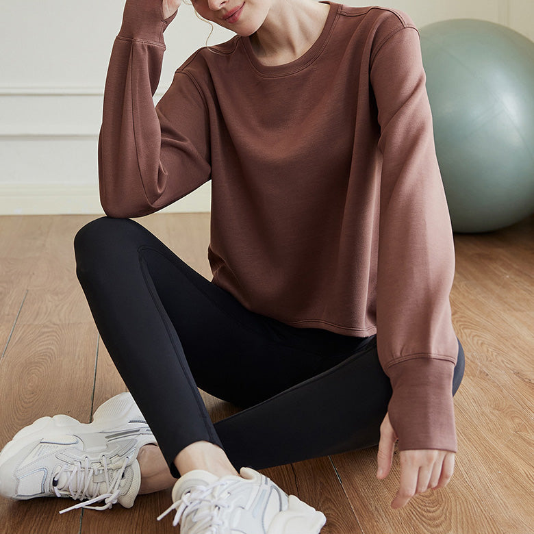 A-line silhouette basic sweatshirt 2854