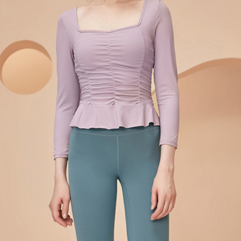 Gathered Element Yoga Long Sleeve 2707