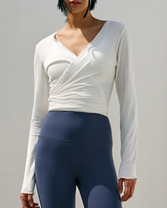 フロントクロスラップロングスリーブ 3968