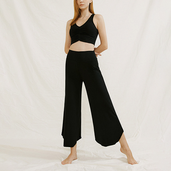 ラウンドヘムヨガワイドパンツ 3356