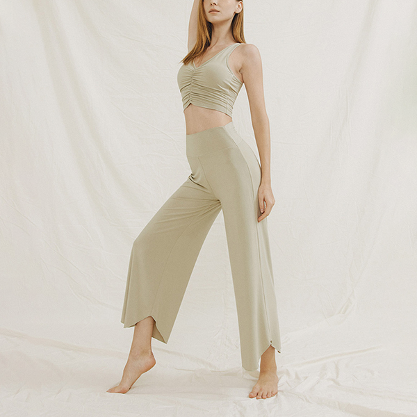 ラウンドヘムヨガワイドパンツ 3356