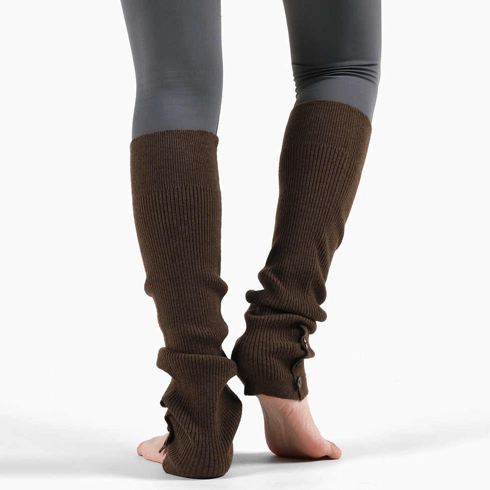 Side button yoga leg warmers 3098
