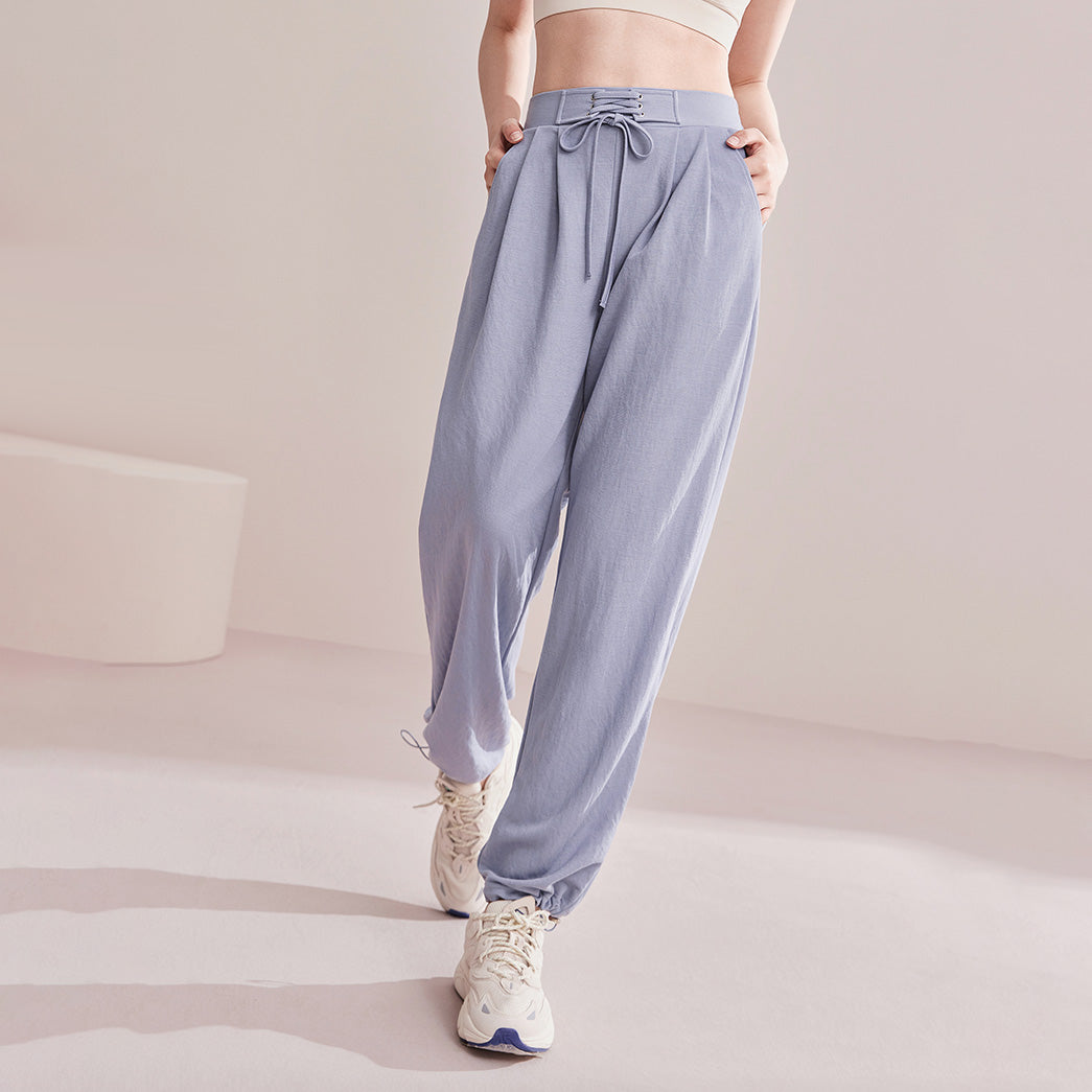 センターレースアップドロストヘムパンツ 2846
