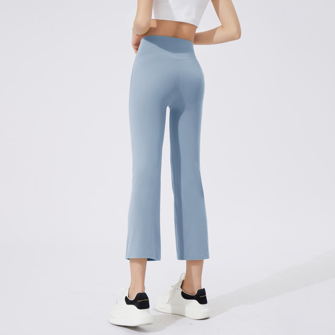 Cropped straight yoga leggings pants 2938