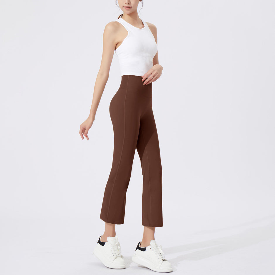 Cropped straight yoga leggings pants 2938