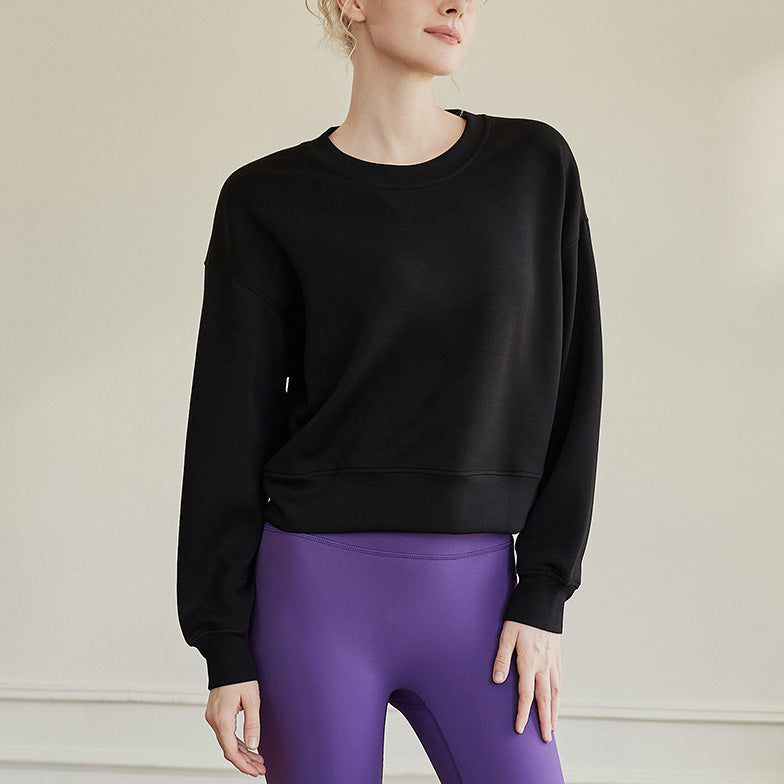 Drop shoulder sweat crew neck shirt 2864