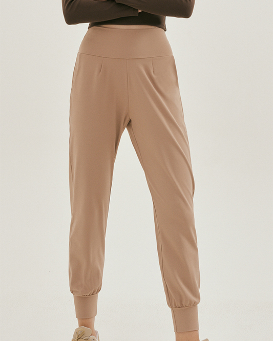 美くびれフィットテーパードヨガパンツ 2192