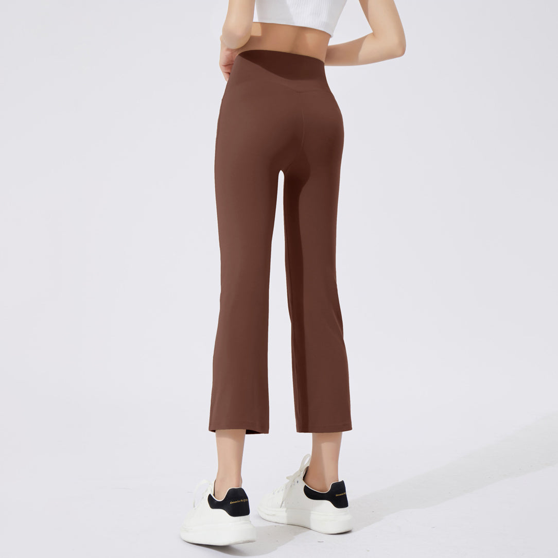 Cropped straight yoga leggings pants 2938