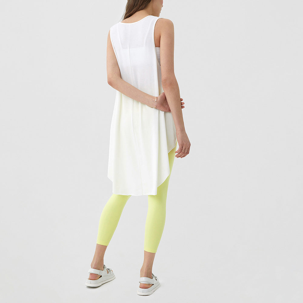 Round hem long tunic tank 2749