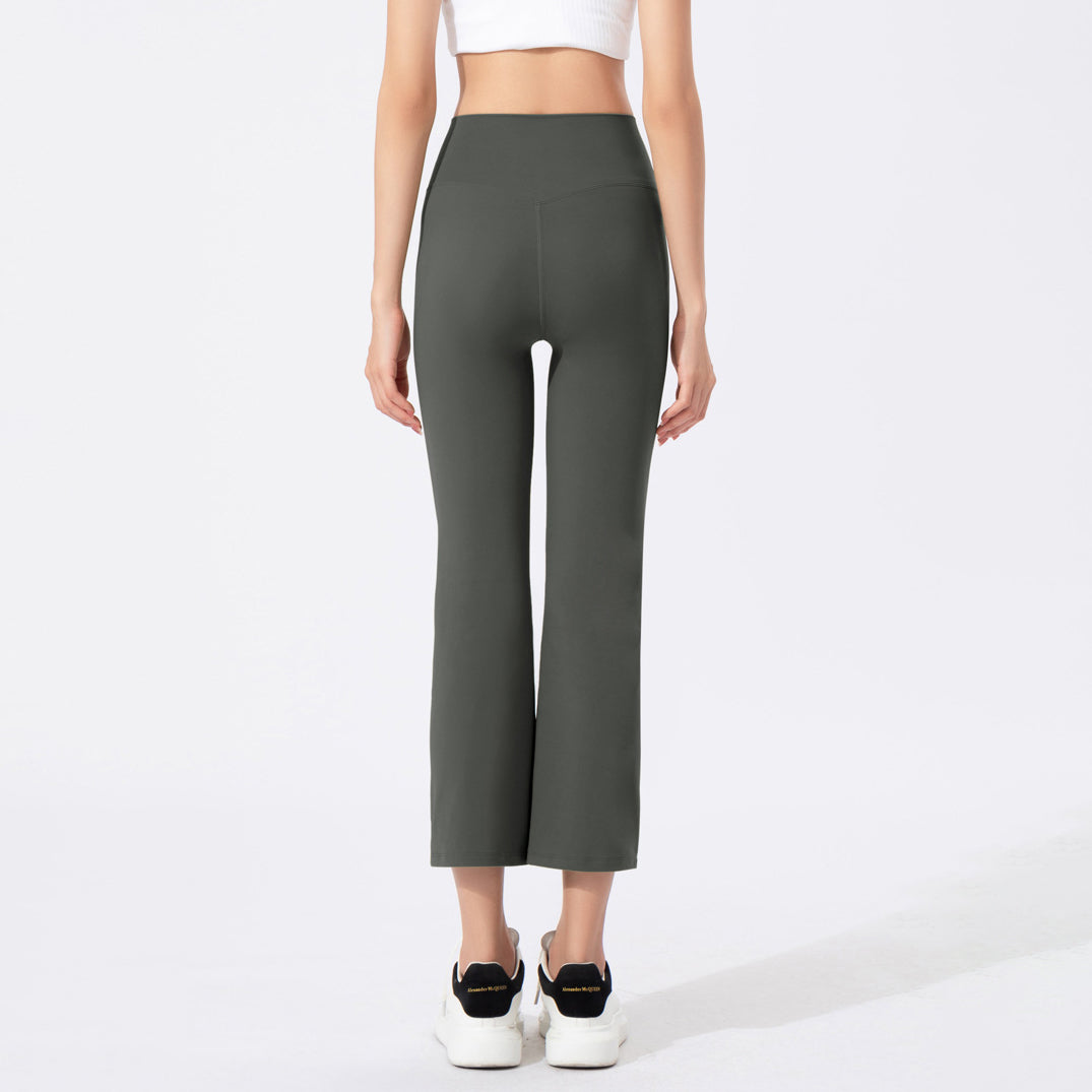 Cropped straight yoga leggings pants 2938