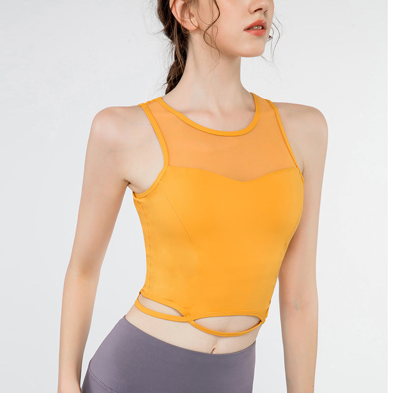 Decolletage sheer cutout top 2727