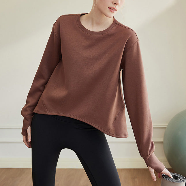 A-line silhouette basic sweatshirt 2854