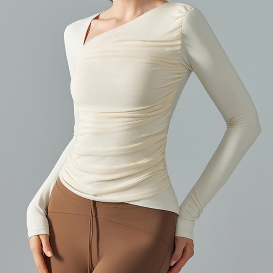 ピターレドレープヨガロングスリーブ 3461