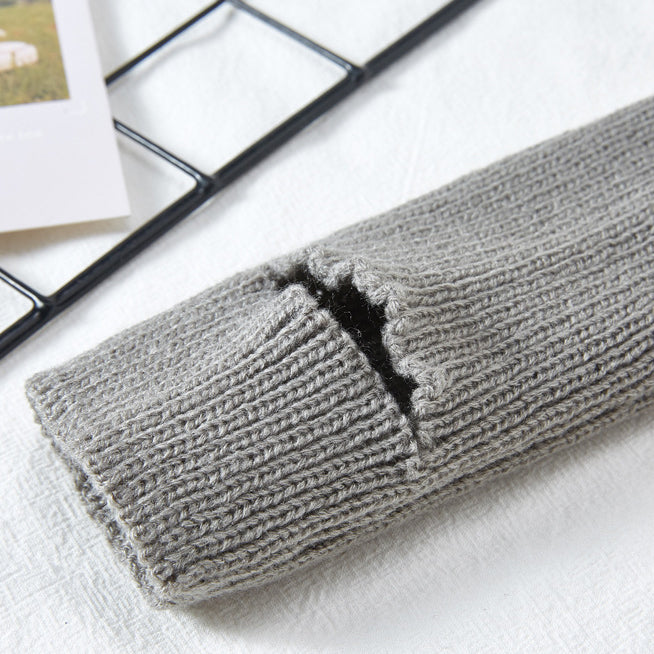 リブニットヨガレッグウォーマー 40cm 3054