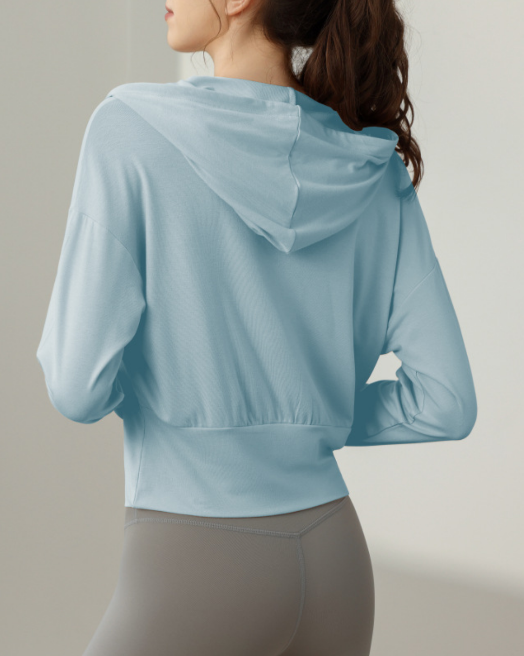 レジェカシュクールフーディーロングトップ 3912