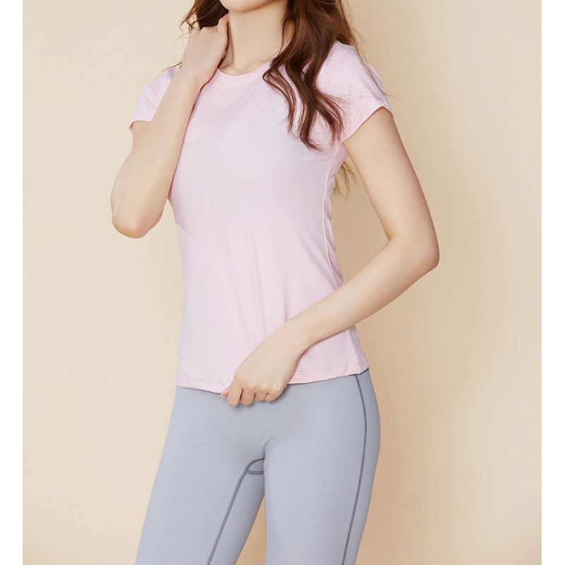 スリムフィットヨガベースTシャツ 2754