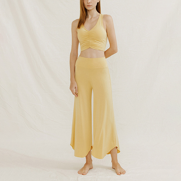 ラウンドヘムヨガワイドパンツ 3356