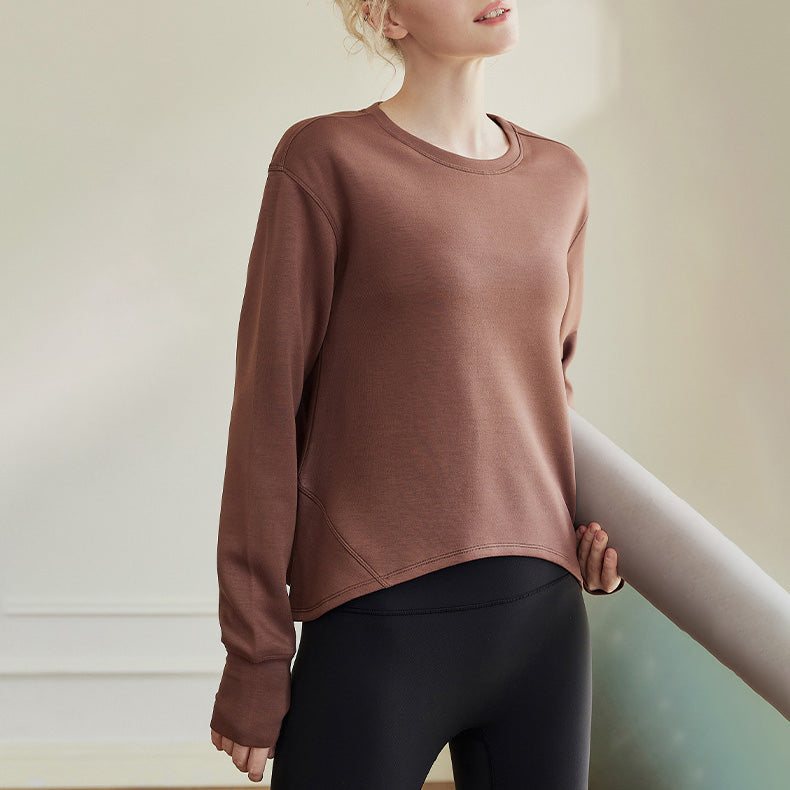 A-line silhouette basic sweatshirt 2854